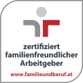 Gütezeichen: zertifiziert familienfreundlicher Arbeitgeber – familienundberuf.at